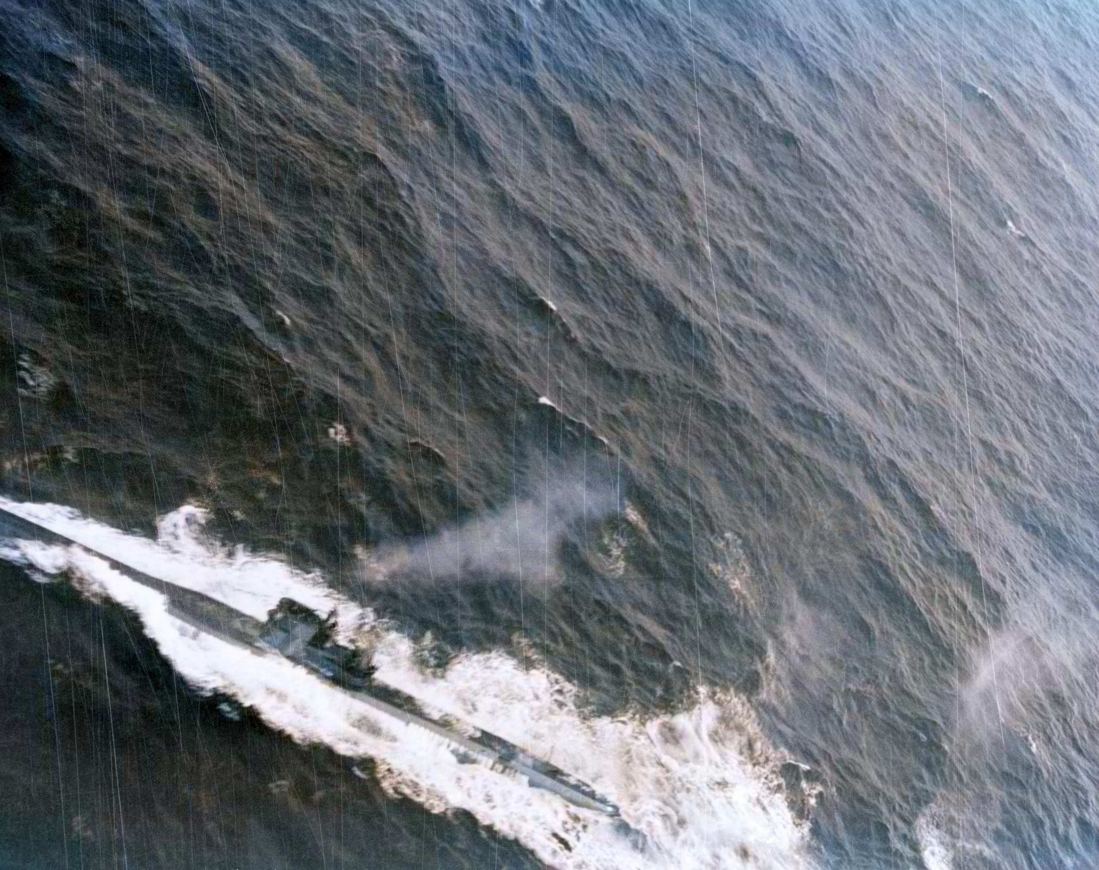 Asisbiz German submarine U-758 damaged by USS Block Island (CVE-21) VC 58 planes in Atlantic on 11th Jan 1944 80 G 222842