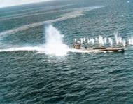 Asisbiz German Submarine U 118 attacked and sunk 12th June 1943 by aircraft from USS Bogue (CVE 9) 80 G 68694