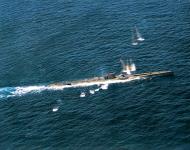 Asisbiz German Submarine U 118 under attack by aircraft from USS Bogue (CVE 9) 12th June 1943 07