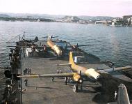 Asisbiz USS Bogue carring captured Japanese Army A26 (Ki 77) long range experimental plane 02