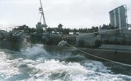 Asisbiz USS Frederick C Davis (DE 136) survivor transferred from USS Flaherty (DE 135) to USS Bogue (CVE 9) 24th April 1944