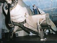 Asisbiz Grumman TBF 1 Avenger Composite Squadron 1 (VC 1) Black 17 landing accident aboard USS Card (ACV 11) in 1942 06