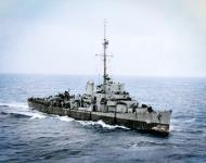 Asisbiz USS Bronstein (DE 189) underway at sea viewed from USS Card (CVE 11) on 11th Aug 1944 80 G 366278