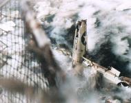 Asisbiz Elden Robert Arms drowned in his F6F 3 Hellcat BulNo 08904 after landing mishap off Wake 6th Oct 1943 80 G 208170