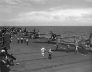 Asisbiz Grumman F6F 3 Hellcat VF 25 aboard USS Cowpens (CVL 25) with Task Group 58.3 during raids on the Marshall Islands Jan 1944