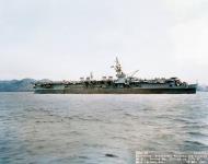 Asisbiz USS Cowpens (CVL 25) off the Mare Island Navy Yard following overhaul California 12th May 1945 19 N 84024