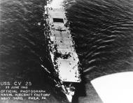 Asisbiz USS Cowpens (CVL 25) taken by Naval Aircraft Factory Navy Yard Philadelphia Pennsylvania 25th Jun 1943 NH 96203