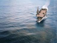Asisbiz USS Cowpens (CVL 25) underway at sea on 17th July 1945 80 G 468977