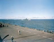 Asisbiz USS South Dakota (BB 57) near USS Cowpens (CVL 25) during raids on the Marshall Islands Jan 1944 80 G K 104