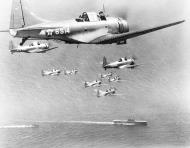 Asisbiz Douglas SBD 2 Dauntless VS 6 aircraft that were attached to the USS Enterprise (CV 6) 27th Oct 1941 80 G 6678