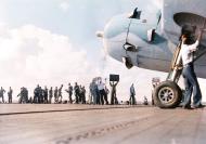 Asisbiz Grumman TBF Avenger is readied for take off from USS Enterprise (CV 6) Battle of Santa Cruz 26th Oct 1942 80 G 30059