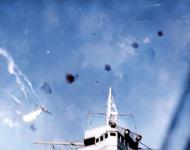Asisbiz Japanese Val shot down directly over USS Enterprise (CV 6) Battle of the Eastern Solomons 24th Aug 1942 80 G 31349