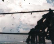 Asisbiz Japanese planes in the Battle of Santa Cruz hit by anti aircraft fire from the USS Enterprise (CV 6) and South Dakota (BB 57) 26th Oct 1942