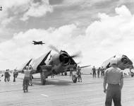 Asisbiz USS Enterprise (CV 6) F6F Hellcat fighters during training exercises 2nd July 1943 80 G 74510