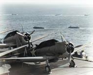Asisbiz USS Enterprise (CV 6) SBD 3 scout bombers during the Guadalcanal Tulagi Operations on 24th July 1942 80 G 7863