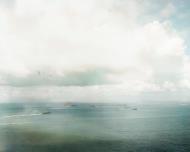 Asisbiz USS Enterprise (CV 6) and destroyers of task force 16 maneuvering during air attack 26th Oct 1942 80 G 304525