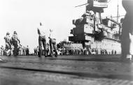 Asisbiz USS Enterprise (CV 6) flight deck supporting the first day of the Guadalcanal and Tulagi landings on 7th Aug 1942 80 G 7859