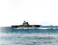 Asisbiz USS Enterprise (CV 6) launched (VS 6) and (VB 6) aircraft with USS Northampton (CA 26) foregroun 4th June 1942 80 G 32225