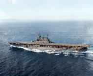Asisbiz USS Enterprise (CV 6) making 20 knots in Puget Sound Washington 13th Sep 1945 19 N 89183