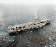 Asisbiz USS Enterprise (CV 6) making 20 knots in Puget Sound Washington 13th Sep 1945 19 N 89186