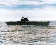 Asisbiz USS Enterprise (CV 6) underway during the Gilberts operation as seen from USS Monterey (CVL 26) Nov Dec 1943 80 G 366884