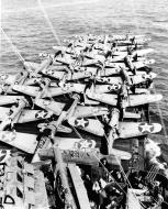 Asisbiz USS Enterprise (CV 6) with Douglas SBD Dauntless and Grumman F4F Wildcat 4th April 1942 80 G 10150