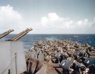 Asisbiz USS Essex (CV 9) flight deck during her shakedown cruise 20th Mar 1943 80 G K 698