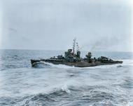 Asisbiz USS Spence (DD 512) steaming in Iron Bottom Sound off Guadalcanal viewed by USS Montpelier (CL 57) 23rd Mar 1944 80 G 48564