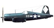Asisbiz Vought F4U 1D Corsair VF 5 White 69 USS Franklin (CV 13) 1945 0A