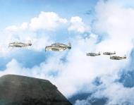 Asisbiz Grumman TBF 1C Avenger VT 2 flying in tight V formation USS Hornet II (CV 12) heading to Marianas June 1944 01