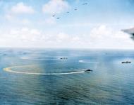 Asisbiz USS Hornet II (CV 12) Task force 58 raids in The Caroline's with USS Cabot and USS Enterprise July 1944 80 G 367247