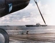 Asisbiz USS Hornet (CV 8) steaming in the coral sea area viewed from USS Enterprise (CV 6) 13th May 1942 80 G 16430