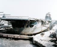 Asisbiz USS Hornet (CV 8) under construction at Newport News Shipbuilding Company Virginia 3rd March 1941 19 N 26372