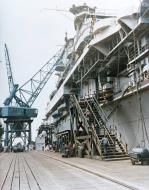Asisbiz USS Hornet (CV 8) with camouflage measure 12 modified at Newport News Virginia 13th Oct 1941 80 G 63560