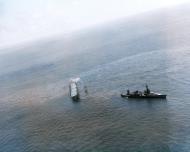 Asisbiz USS Northampton (CA 26) and a destroyer standing by the crippled USS Hornet (CV 8) Santa Cruz 26th Oct 1942 80 G 304517