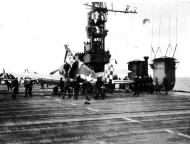 Asisbiz Grumman F6F 5 Hellcat VF 27 White 13 landing mishap CVL 22 USS Independence 01
