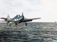 Asisbiz Grumman F6F Hellcat being launched from USS Langley (CVL 27) near Nansei Shoto off China coast 10th Oct 1944 80 G 284085
