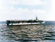 Asisbiz USS Langley (CVL 27) at anchor in harbor Feb 1944 80 G 321677