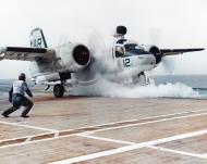 Asisbiz Grumman S 2D Tracker anti submarine aircraft On the port catapult of USS Lexington II (CVS 16) 22nd Jan 1963 NH 97498