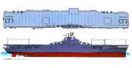 Asisbiz USS Lexington II (CV 16) Essex Class technical profile showing her 1943 paint scheme 0A