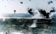 Asisbiz USS Lexington (CV-2) under attack by Japanese carrier aircraft Battle of the Coral 8th May 1942 NH 95579