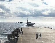 Asisbiz Practice division formation and maneuver exercises in Hawaiian waters 13th Jan 1944 80 G 214849