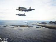 Asisbiz USS Ranger planes attack enemy shipping off northwest coast of Norway in and near Bodo 4th Oct 1943 80 G 201043