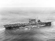 Asisbiz USS Saratoga (CV 2) at sea 12th Jan 1945 80 G 385075