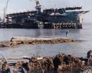 Asisbiz USS Savo Island (CVE 78) arrived at Guadalcanal carrying a load of P 38 Lightning 10th July 1944 01