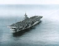 Asisbiz USS Ticonderoga (CV 14) off San Diego California 16th Sep 1944 NH 92242