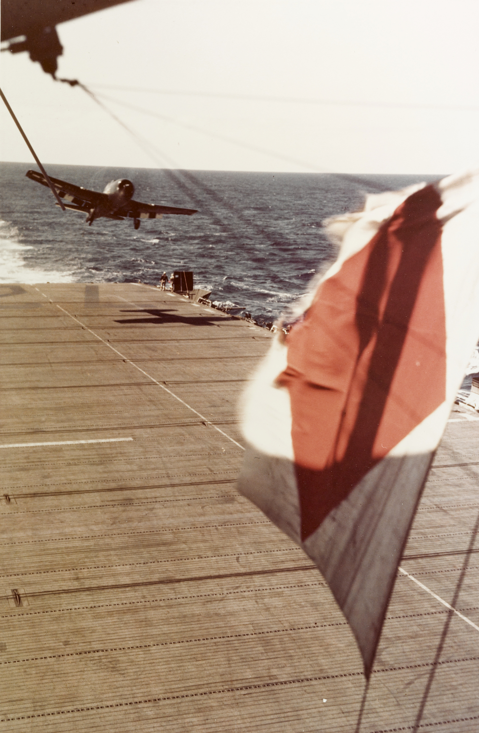 Asisbiz USS Tulagi (CVE-72) waves off a F6F Hellcat off Southern France Operation Dragoon D Day 15th Aug 1944 80 G K 15370