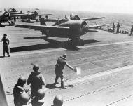 Asisbiz Grumman F4Fs Wildcats launching off USSS Wasp for Guadalcanal 7th August 1942 01
