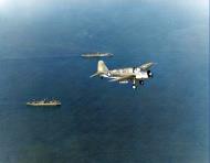 Asisbiz Vought OS2U Kingfisher D5S 10 on anti submarine duty over a convoy in the Atlantic 19th July 1942 80 G 13132
