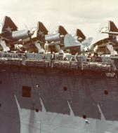 Asisbiz USS Yorktown II (CV 10) Curtiss SB2C 1 Helldiver crammed on the flight deck May 1943 80 G K 15598